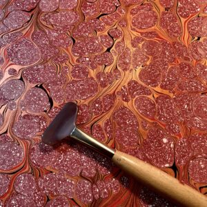 watercolor paper marbling