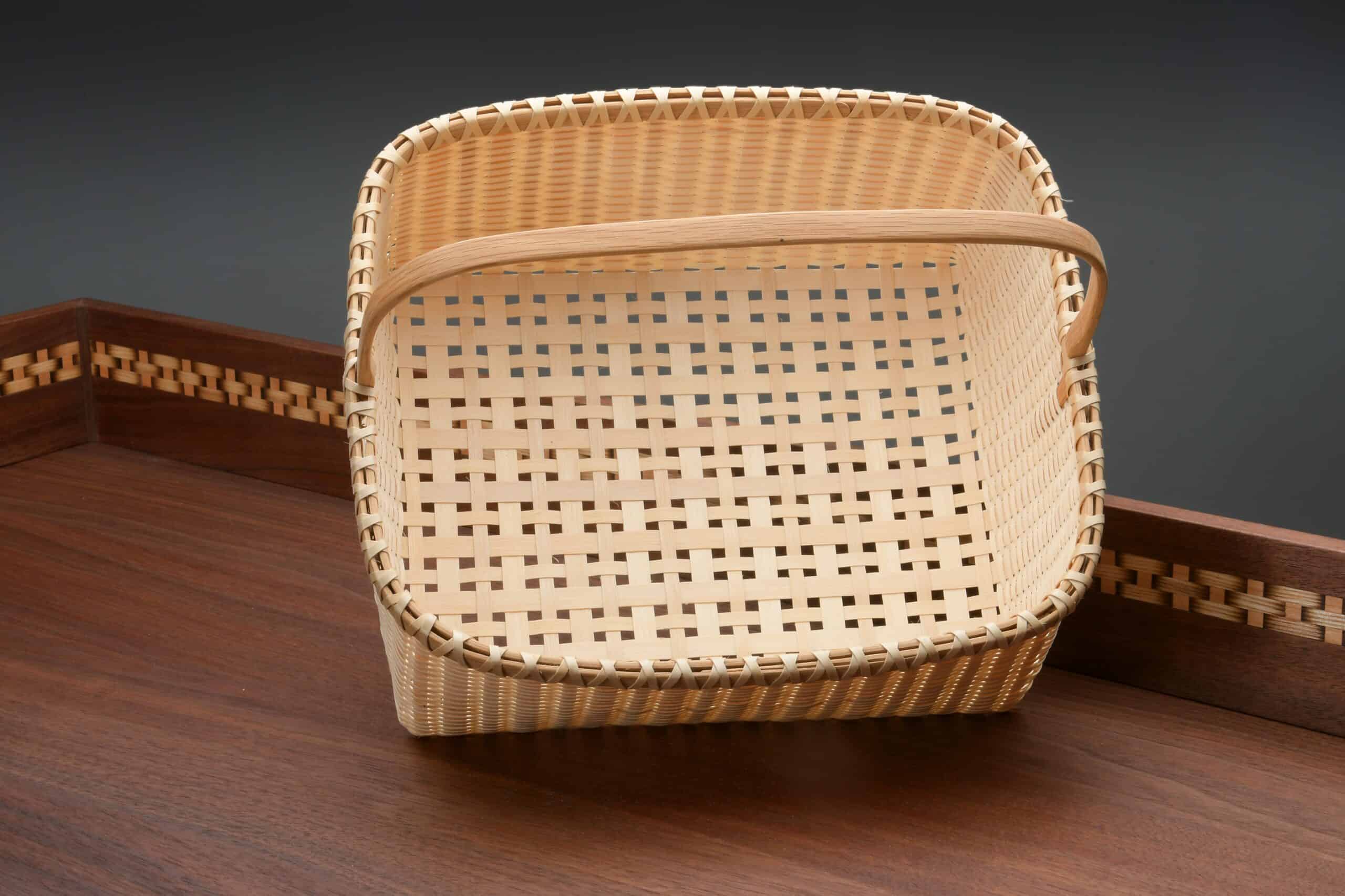 Salisbury Fancy Black Ash Basket Sanborn Mills Farm