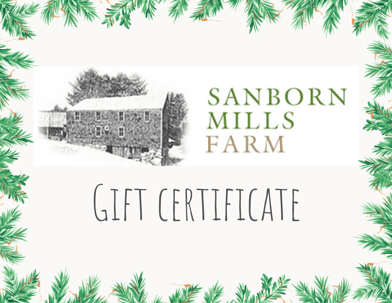 gift cert holiday